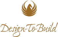 Pegasus Design to Build Logo with White and Gold Text