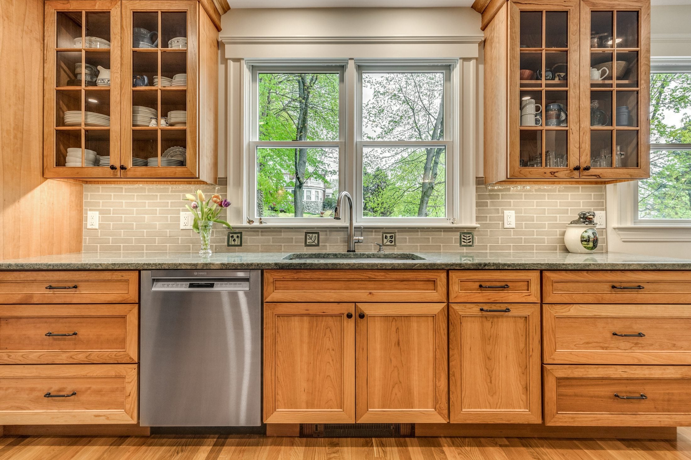 Remodeled kitchen in an Arlington home