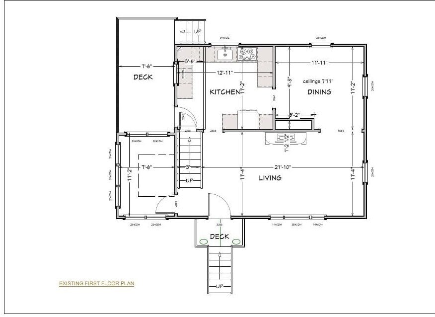 Existing floor plan