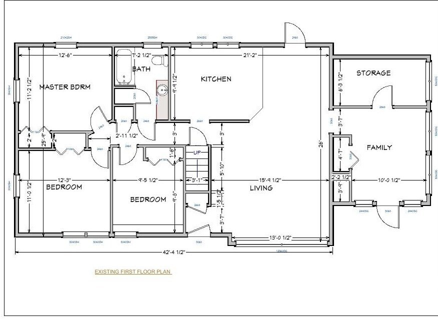 Existing floor plan