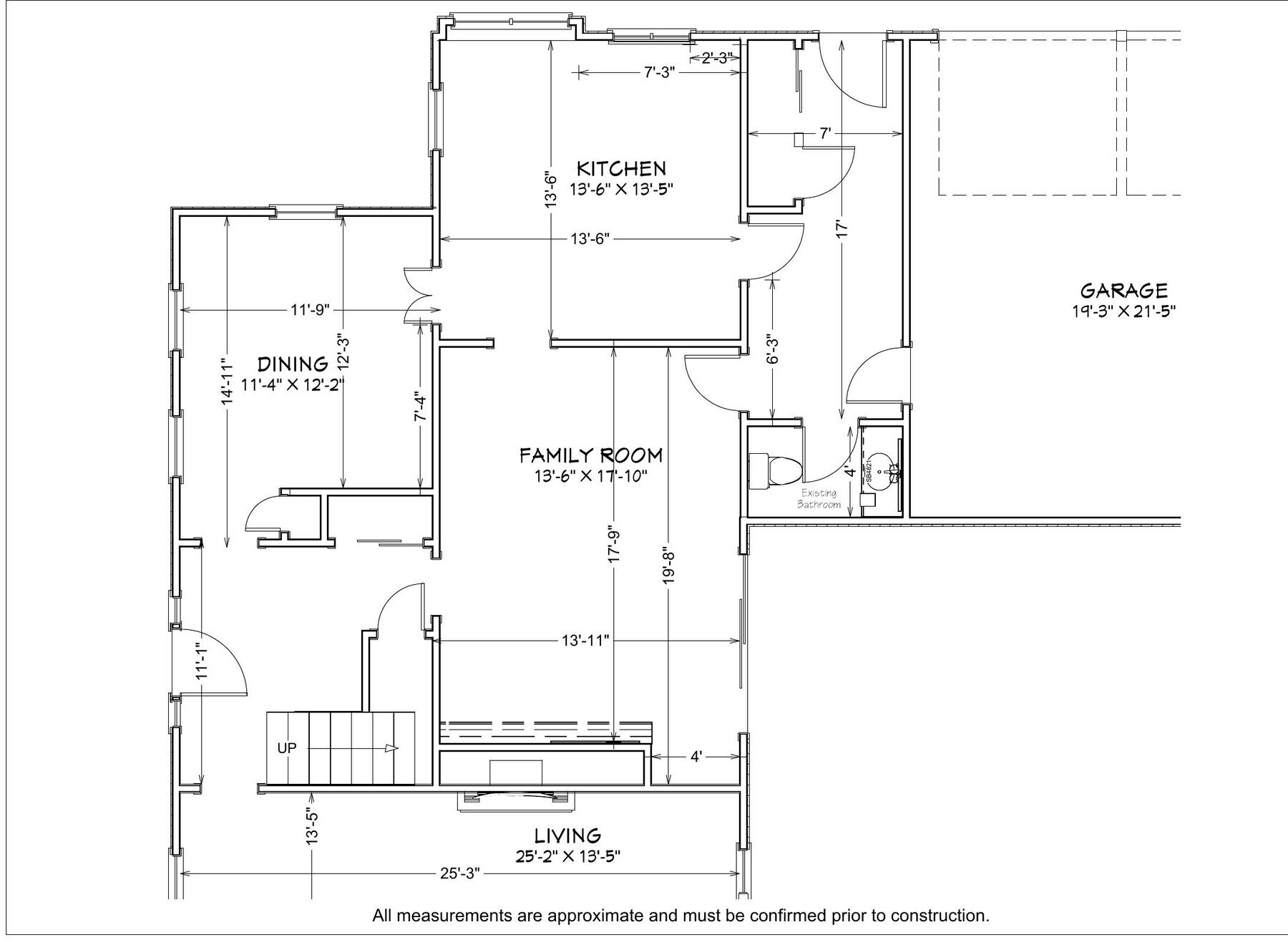 Existing floor plan