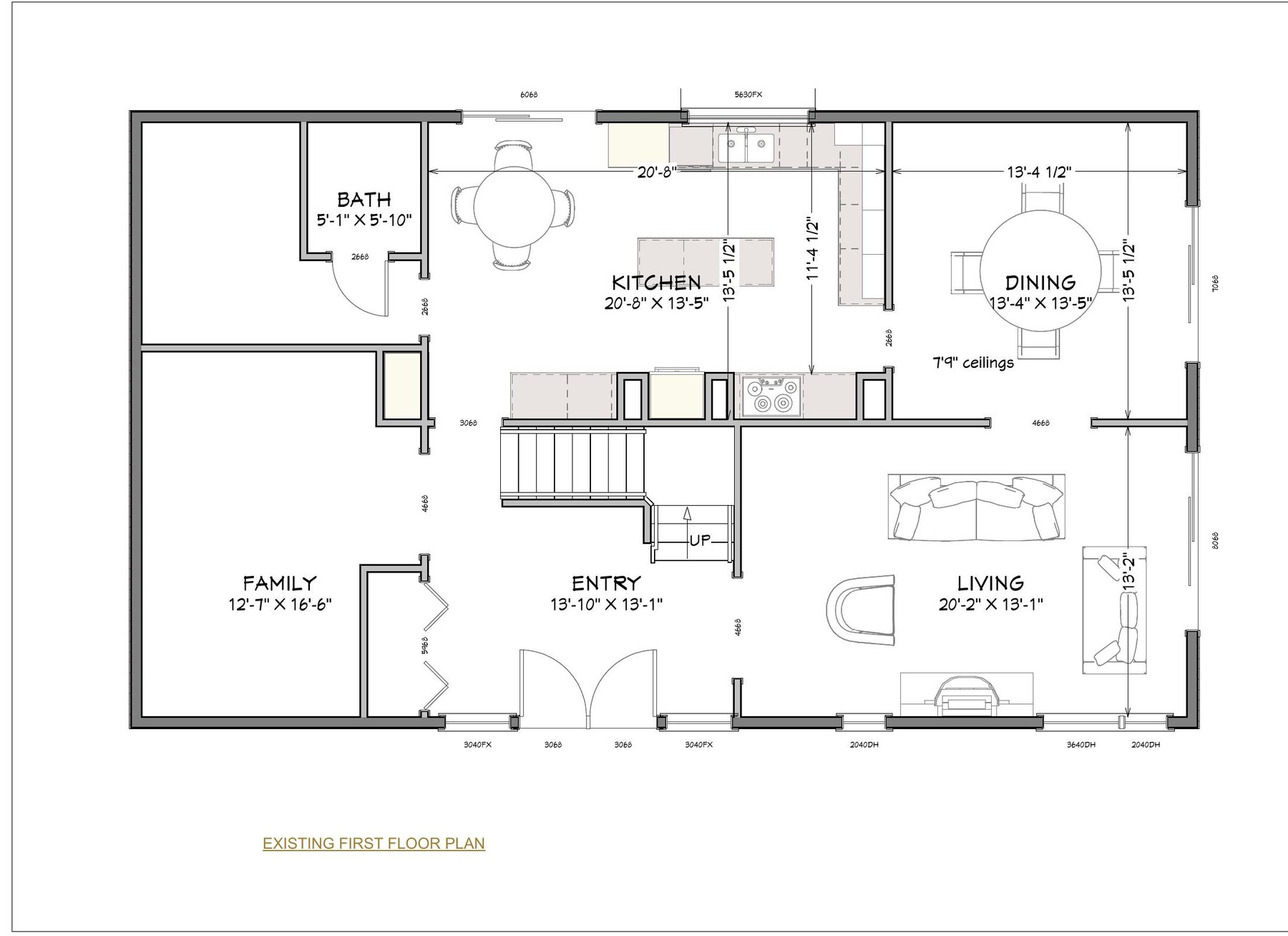 Existing floor plan