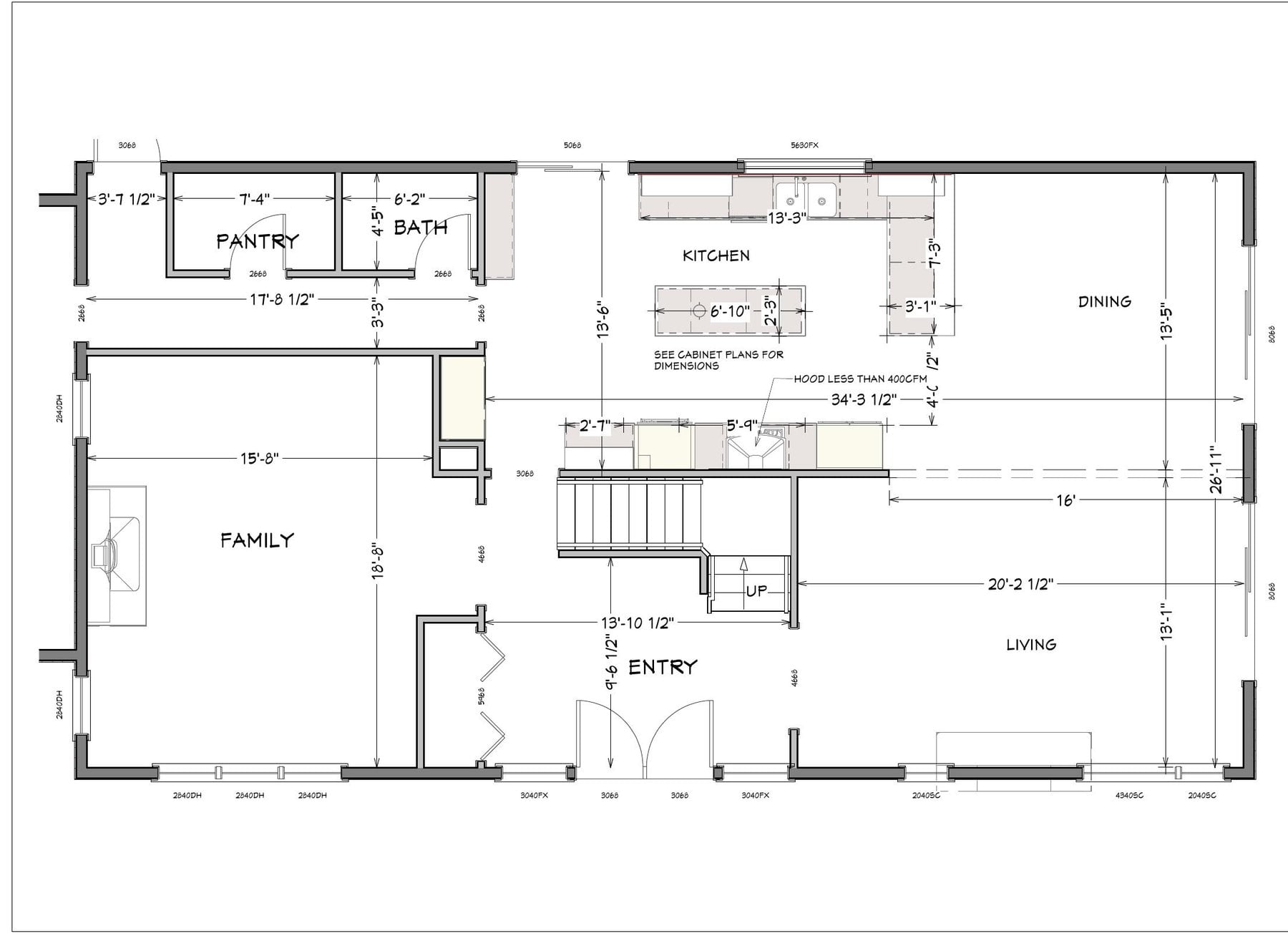 New floor plan