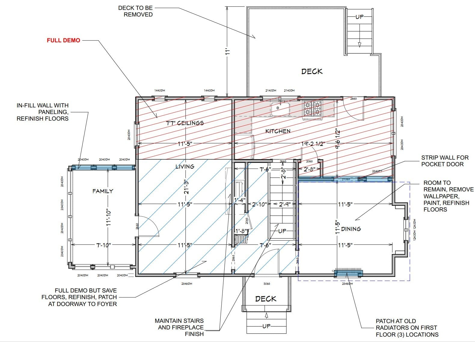 Existing floor plan