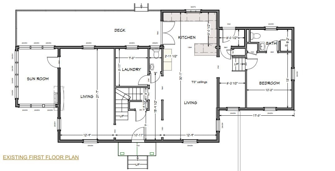 Existing floor plan