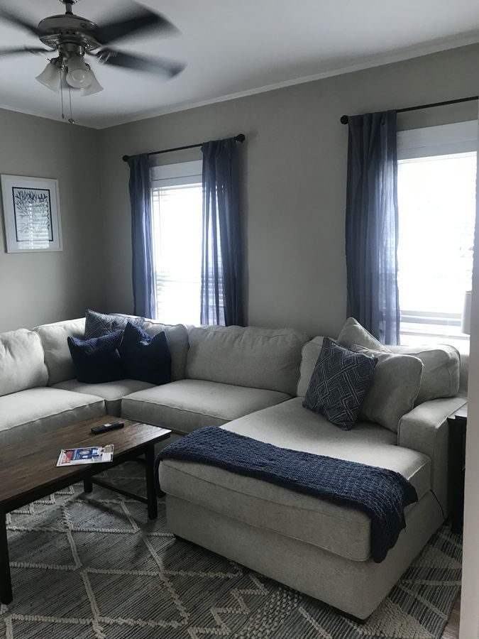 Before: Family room: walls and the old chimney came out to open the room and make space for a new oak stair to the third floor.