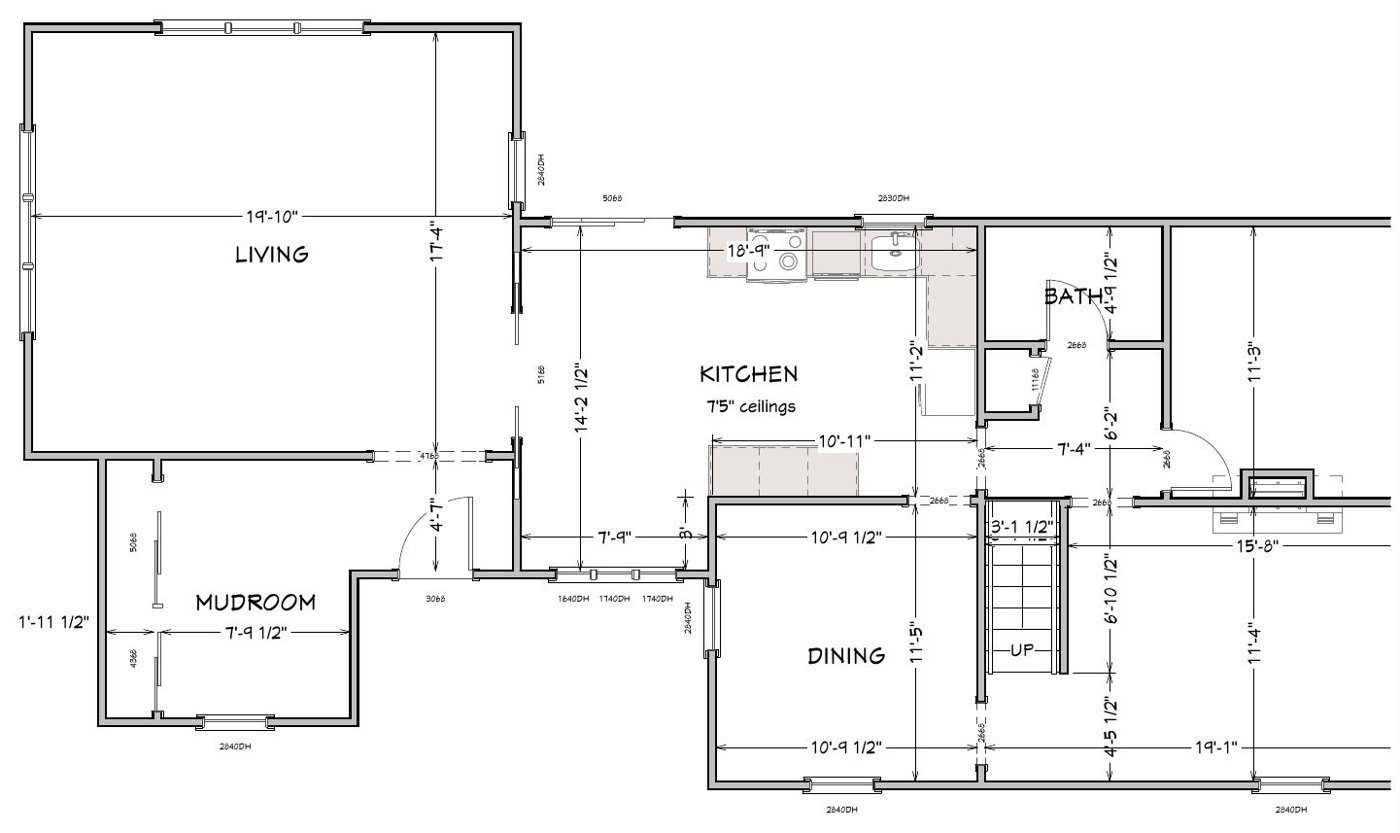 Existing floor plan