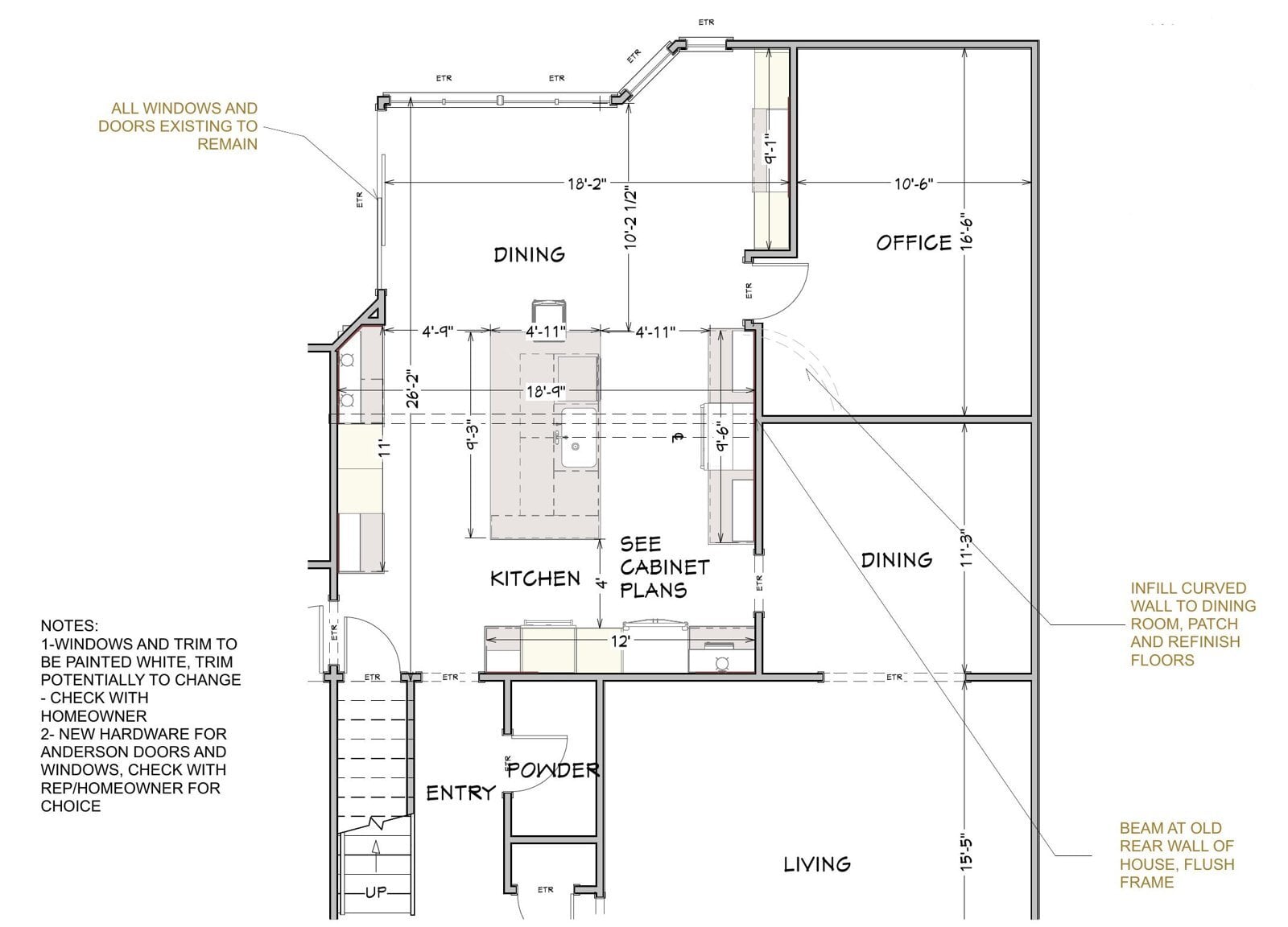 New first floor plan